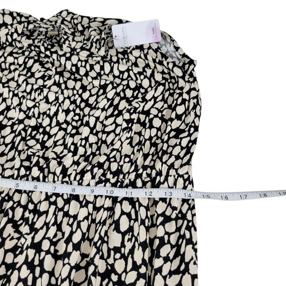 Lascana Dress  Black Tan Animal Print US size 10 Shift Maxi Sleeveless NWT - Picture 9 of 10